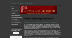 Desktop Screenshot of corpuschristicyo.org